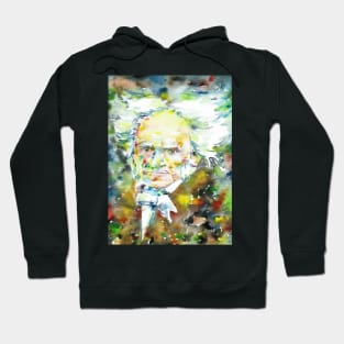 ARTHUR SCHOPENHAUER - watercolor portrait.1 Hoodie